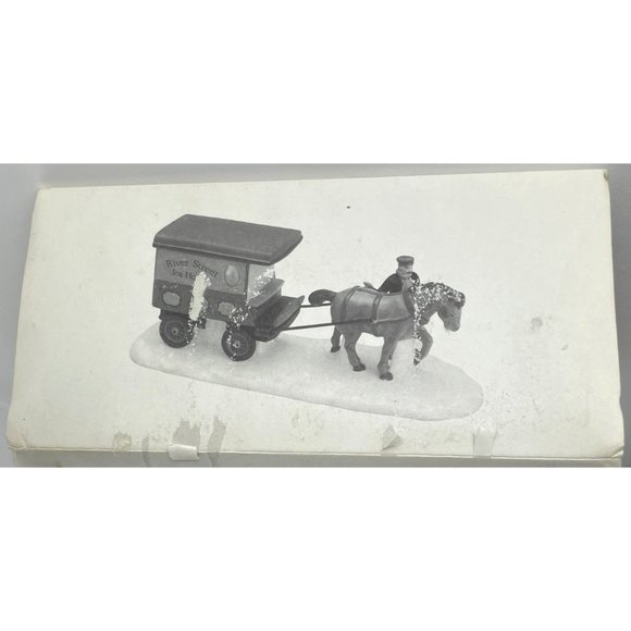 Christmas - DEPT. 56 - RIVER STREET ICE HOUSE CART - Original Box - Picture 3 of 3
